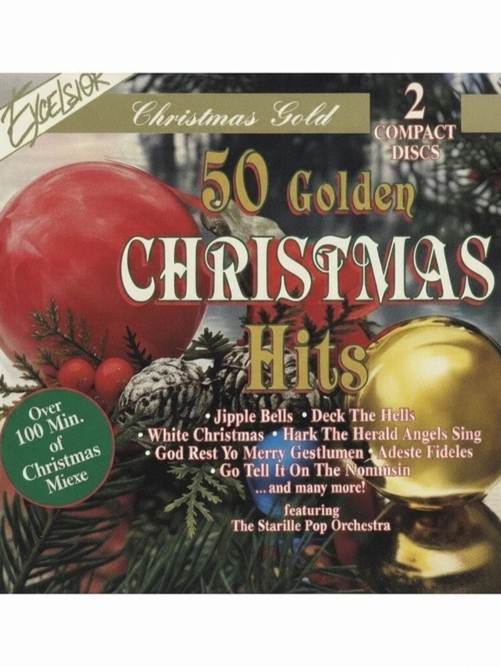 Excelsior 50 Golden Christmas Hits 2-CD Christmas Music Collection Like New